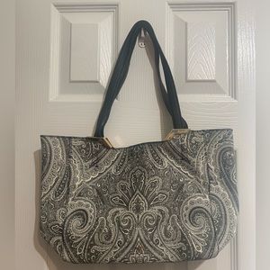 Ralph Lauren gray paisley bag